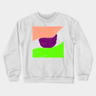 Red green watercolor art design Crewneck Sweatshirt